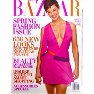 VINTAGE 2003 MARCH HARPER'S BAZAAR MAGAZINE - ASHLEY JUDD COVER